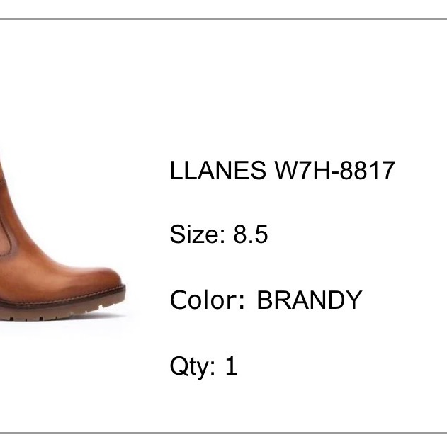 Pikolinos Leather Ankle Boots Llanes 8.5 Brown Tan Cognac